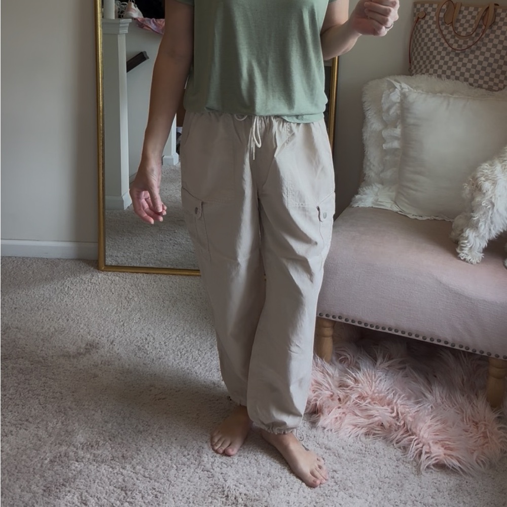 Casual Beige Jogger Pants
